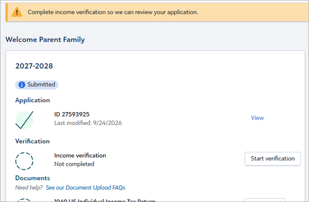 IRS Integration Requirement banner